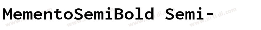 MementoSemiBold Semi字体转换